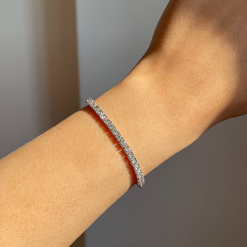 Princess Cut Tennis Bracelet